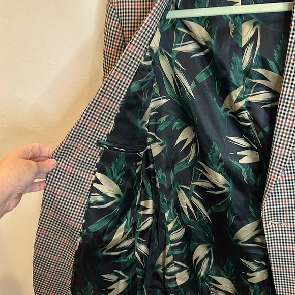 ASOS MENS GINGHAM CHECK PATTERN BLAZER LINED 42 REGULAR - Picture 4 of 8